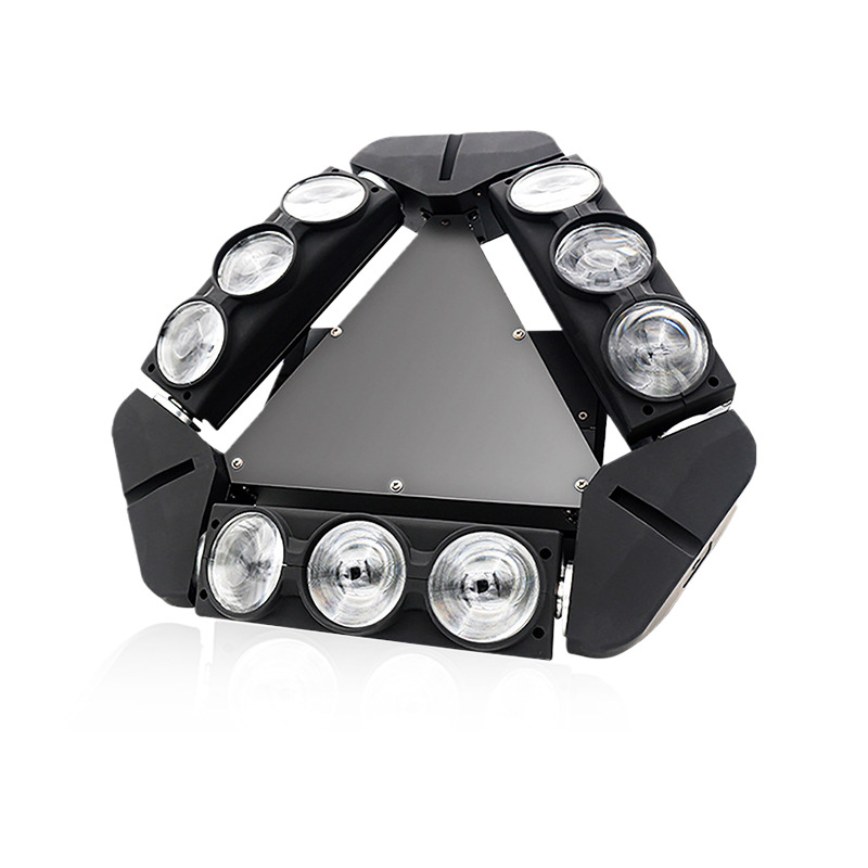 Nine-Headed Bird LED rgbw Stage Light DMX512 Control for KTV Bag Rooms indoor beam lights Mini Moving Head Light for KTV